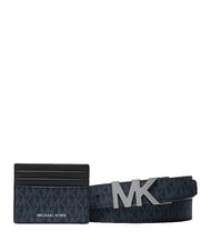 MICHAEL KORS GIFT Caja de regalo para hombre, tarjetero y cintur&oacute;n. azul - Carteras Hombre - 1