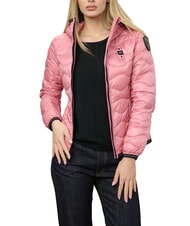 BLAUER CAMELIA Chaqueta corta acolchada de plumas con capucha. rosa 409 - Chaquetas de plumas de mujer - 1