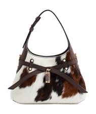 BORBONESE B-HALO Bolso de hombro con correa para el hombro. natural/cacao - Bolsos Mujer - 1