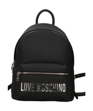 LOVE MOSCHINO BOLD LOVE Mochila con bolsillo frontal negro - Bolsos Mujer - 1