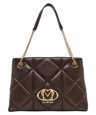 LOVE MOSCHINO EMBOSSED QUILTED Bolso de hombro con doble asa. marr&oacute;n - Bolsos Mujer - 1