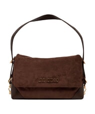 LOVE MOSCHINO SIGNATURE ZIP Bolso de hombro ajustable marr&oacute;n/marr&oacute;n - Bolsos Mujer - 1