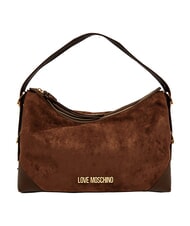 LOVE MOSCHINO SIGNATURE ZIP Bolso de hombro ajustable marr&oacute;n/marr&oacute;n - Bolsos Mujer - 1