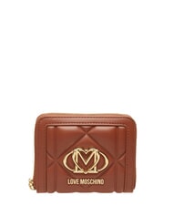 LOVE MOSCHINO EMBOSSED QUILTED Cartera mediana con cremallera - Carteras Mujer