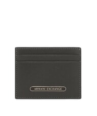 ARMANI EXCHANGE BARCELONA Tarjetero plano de cuero para tarjetas de cr&eacute;dito quimera - Carteras Hombre - 1