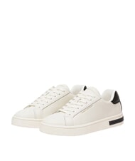 ARMANI EXCHANGE A|X Zapatillas de piel blanco roto + negro - Zapatos Mujer - 1