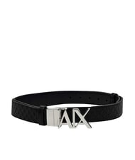 ARMANI EXCHANGE A|X Cintur&oacute;n reversible y ajustable negro - Cinturones - 1