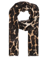 GUESS PRINTED Bufanda con flecos leopardo - Bufandas - 1