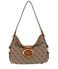 GUESS CAMDEN 4G Bolso de hombro logotipo leche/co&ntilde;ac - Bolsos Mujer - 1