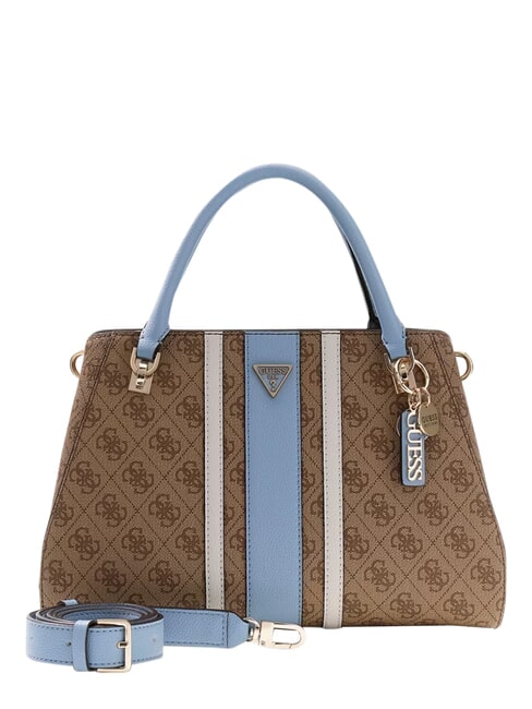 GUESS NOELLE 2                                 Bolso de mano con correa para el hombro. logotipo de leche/azul claro - Bolsos Mujer