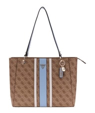 GUESS NOELLE 2                                 Bolso de compras de hombro logotipo de leche/azul claro - Bolsos Mujer - 1