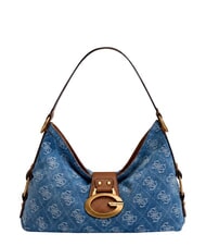 GUESS CAMDEN                                   Bolso de hombro ajustable logotipo de mezclilla - Bolsos Mujer - 1