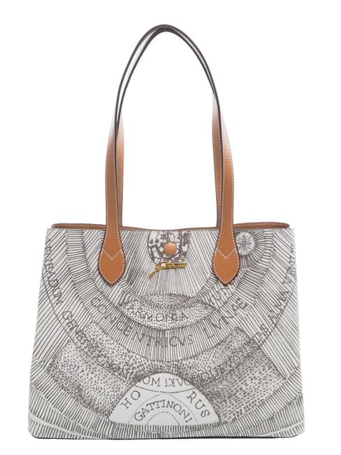 GATTINONI PLANETARIUM Bolso de hombro tipo shopper tinta sepia/marr&oacute;n claro - Bolsos Mujer