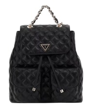 GUESS GIULLY 2 Mochila con bolsillos delanteros NEGRO - Bolsos Mujer - 1