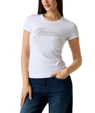 GUESS GLITTER LOGO Camiseta de manga corta con brillo - camiseta