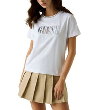 GUESS SEQUINS BIG LOGO Camiseta de manga corta con logo grande - camiseta