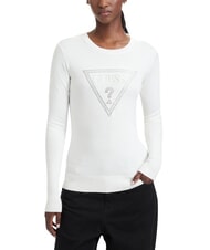 GUESS KATIE Jersey de cuello redondo y corte ajustado - Su&eacute;teres de mujer
