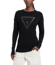 GUESS KATIE Jersey de cuello redondo y corte ajustado - Su&eacute;teres de mujer