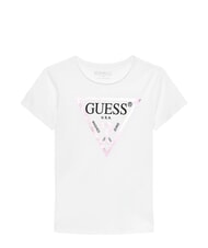GUESS KIDS Camiseta con estampado de logotipo en forma de tri&aacute;ngulo - Camiseta ni&ntilde;o