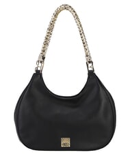 YNOT RACHEL Bolso de hombro tipo hobo con asa de doble cadena. negro - Bolsos Mujer - 1