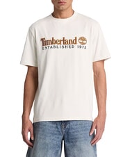 TIMBERLAND ESTABILISHED 1973 Camiseta de algod&oacute;n blanco de la vendimia - camiseta - 1