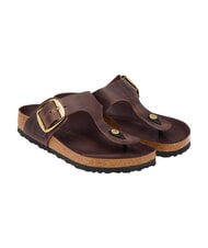 BIRKENSTOCK GIZEH BIG BUCKLE HEX sandalia tipo zapatilla de cuero - Zapatos Mujer