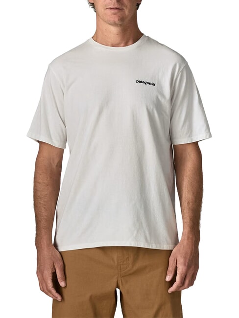 PATAGONIA P-6 LOGO Camiseta de manga corta fibra blanca - camiseta