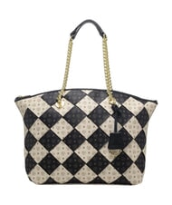 POLLINI HERITAGE Bolso de hombro con correa para el hombro. marfil negro - Bolsos Mujer - 1