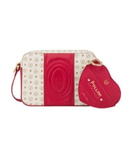 POLLINI HERITAGE Minibolso de hombro marfil rojo - Bolsos Mujer - 1