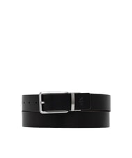 ARMANI EXCHANGE ESSENTIAL Cintur&oacute;n de cuero reversible negro/azul marino - Cinturones - 1