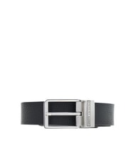 ARMANI EXCHANGE DOUBLE Cintur&oacute;n de cuero reversible hierro negro/forjado - Cinturones - 1
