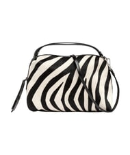 GIANNI CHIARINI ALIFA Bolso de piel con correa para el hombro. cebra blanca y negra - Bolsos Mujer - 1