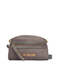 LOVE MOSCHINO SIGNATURE ZIP Bolso de hombro ajustable gris/gris - Bolsos Mujer - 1