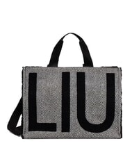 LIUJO ANIMALIER Bolso de mano con correa para el hombro. NEGRO - Bolsos Mujer - 1