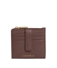 COCCINELLE METALLIC SOFT Cartera mini de piel - Carteras Mujer