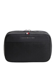 TOMMY HILFIGER TH CENTRAL Estuche de belleza moleteado con logotipo negro - Neceser - 1