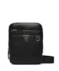 GUESS MONACO Bolso de cuero NEGRO - Bandoleras Hombre - 1