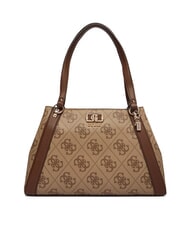 GUESS KARNILLA Bolso de hombro logotipo de caf&eacute; con leche / marr&oacute;n - Bolsos Mujer - 1
