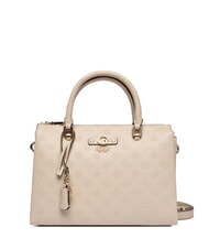 GUESS DITA Bolso de mano con correa para el hombro. logotipo color topo claro - Bolsos Mujer - 1