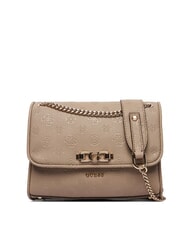 GUESS ANISE Minibolso de hombro / bolso cruzado logotipo de color topo oscuro - Bolsos Mujer - 1
