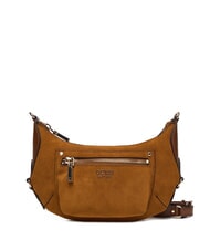 GUESS MARSHA Bolso de hombro de piel de ante. COGNAC - Bolsos Mujer - 1