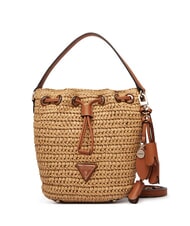 GUESS OFELIA Minibolso tipo cubo con correa para el hombro natural / co&ntilde;ac - Bolsos Mujer - 1
