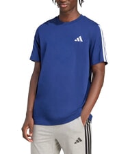 ADIDAS 3 STRIPES Camiseta de manga corta y cuello redondo azul - camiseta - 1
