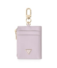 GUESS SAFFIANO Tarjetero con llavero lila - Llaveros - 1