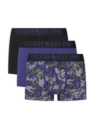 GUESS JOE Tres pares de boxeadores camuflaje de terreno azul - Calzoncillos de hombre - 1