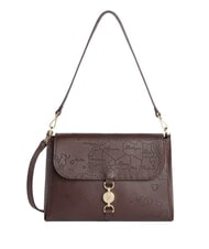 ALVIERO MARTINI PRIMA CLASSE GOLDEN COIN MESSENGER Bolso de hombro con correa para el hombro. chocolate - Bolsos Mujer - 1