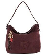 GAUD&Igrave; GRETA SUEDE Bolso de hombro con dije borgo&ntilde;a - Bolsos Mujer - 1