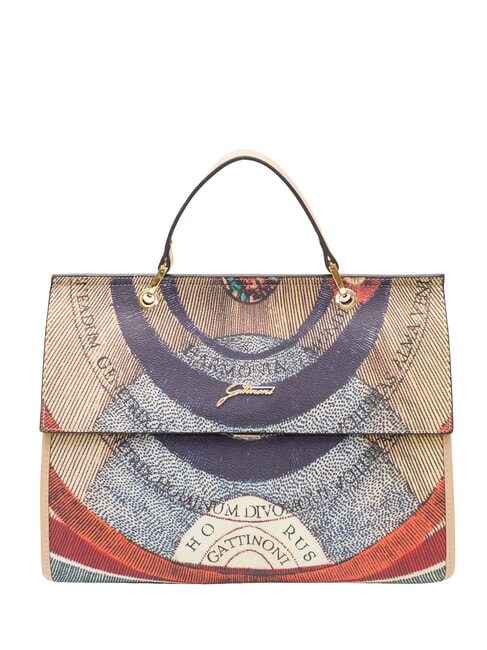 GATTINONI PLANETARIUM Bolso tipo malet&iacute;n con correa para el hombro cl&aacute;sico/beige - Bolsos Mujer
