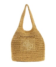 GUESS RAFFIA Bolso de playa de hombro arena desnuda - Bolsos Mujer - 1