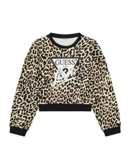 GUESS KID Sudadera de algod&oacute;n para ni&ntilde;a leopardo salvaje - Sudadera Beb&eacute; - 1